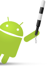Android с жезлом